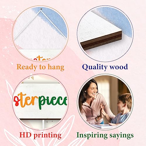 Miniatura 5 de STOFINITY Exhibición de arte infantil para pared, exhibición de ilustraciones infantiles para colgar arte para niños, letrero con clip, imagen