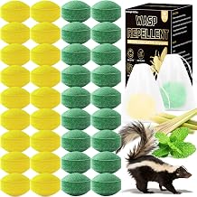36Pack Skunk & Raccoon Repellent for Yard, Skunk Deterent Peppermint