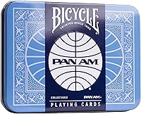 Vista 1 de Bicycle Pan Am Air Playing Cards 2 Pack with Travel Tin - Premium Poker Size Decks for Card Games - Classic Pan Am Design