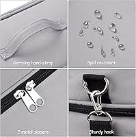 Vista 6 de Estuche de almacenamiento DDgro para Toniesbox 2, bolsa de transporte para el set de inicio Tonie, personajes de Tony, caja de reproductor de audio