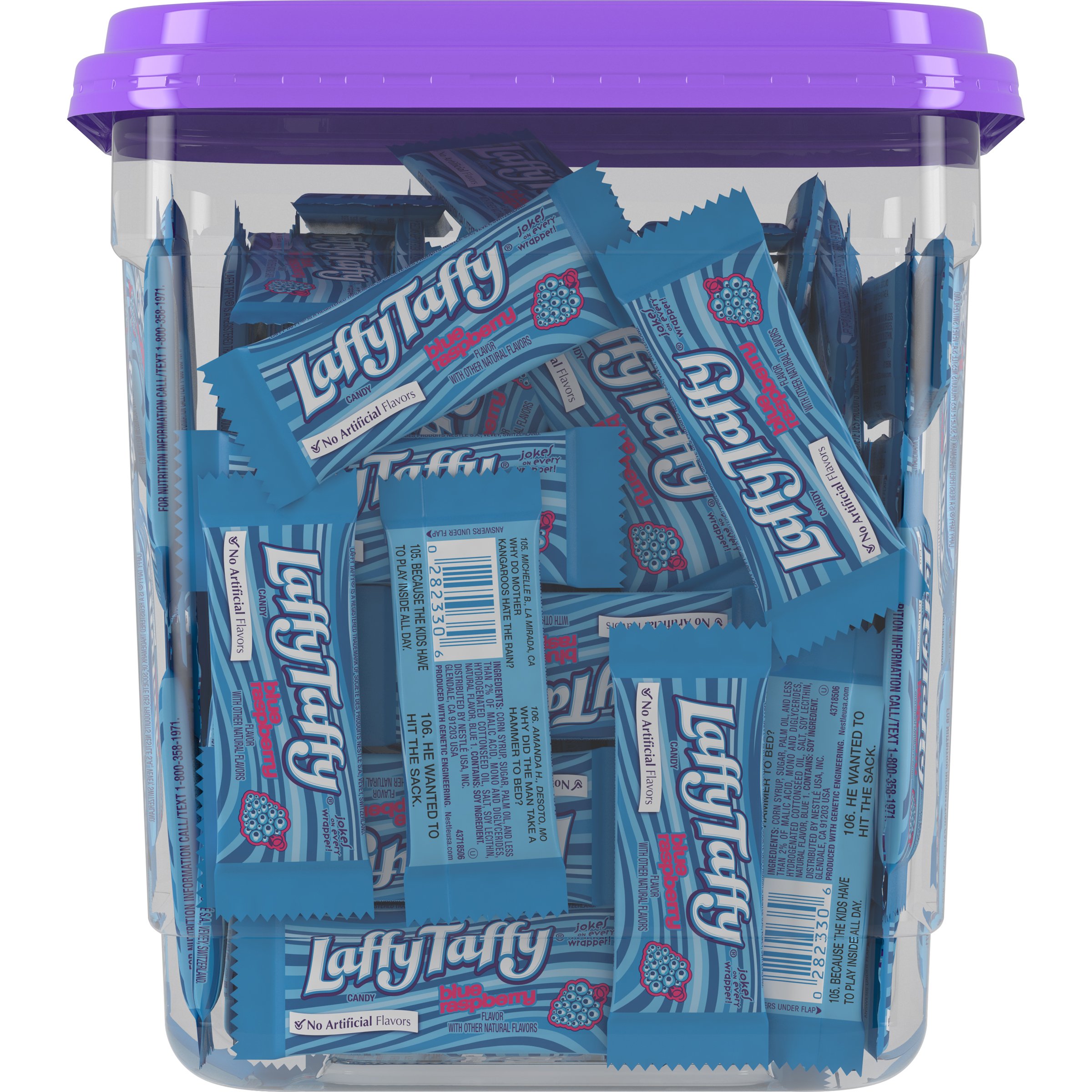 Laffy Taffy Lot de 145 bocaux à bonbons, framboise bleue