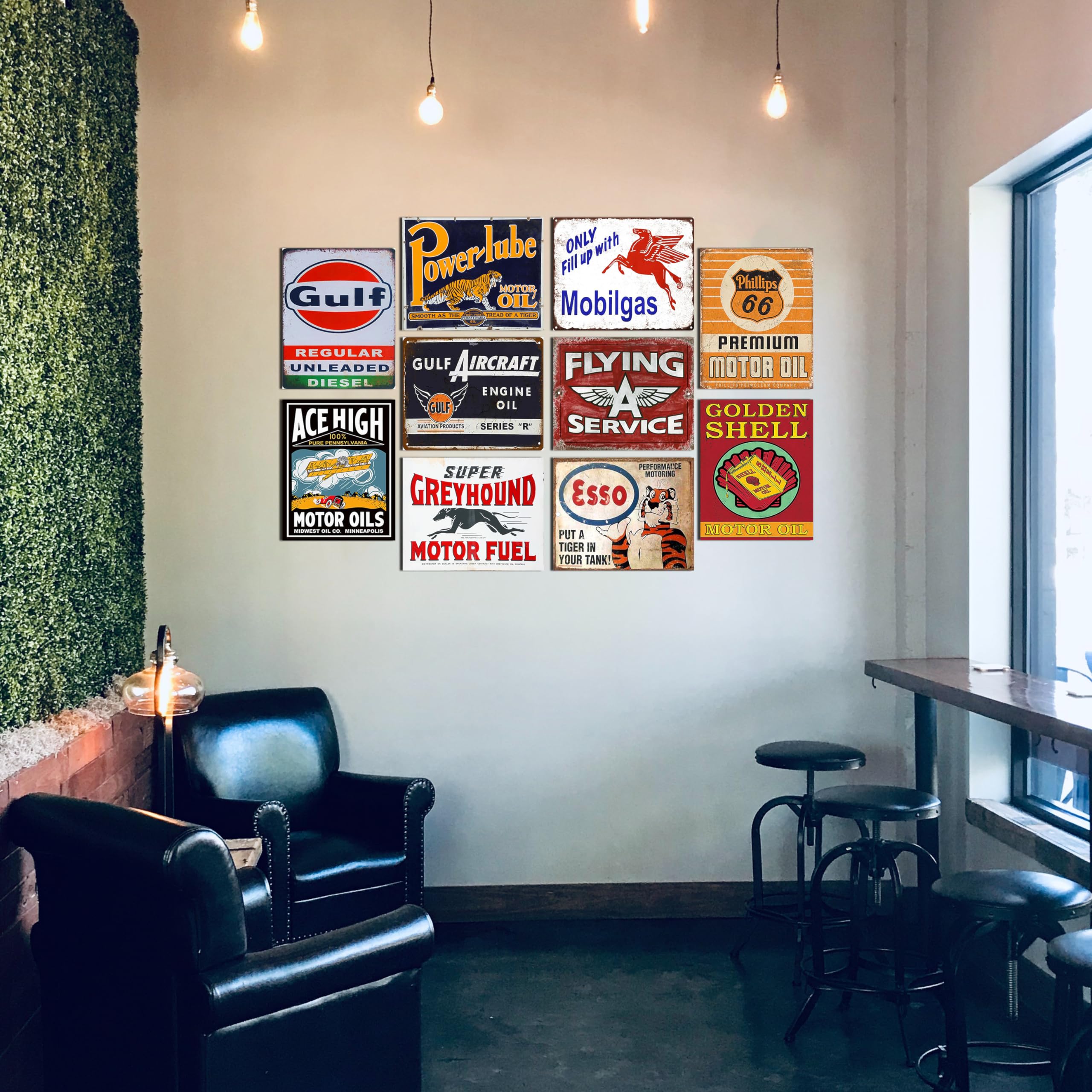 Amazon.com: MKHJLCXW 10Pcs Vintage Garage Signs For Men Wall