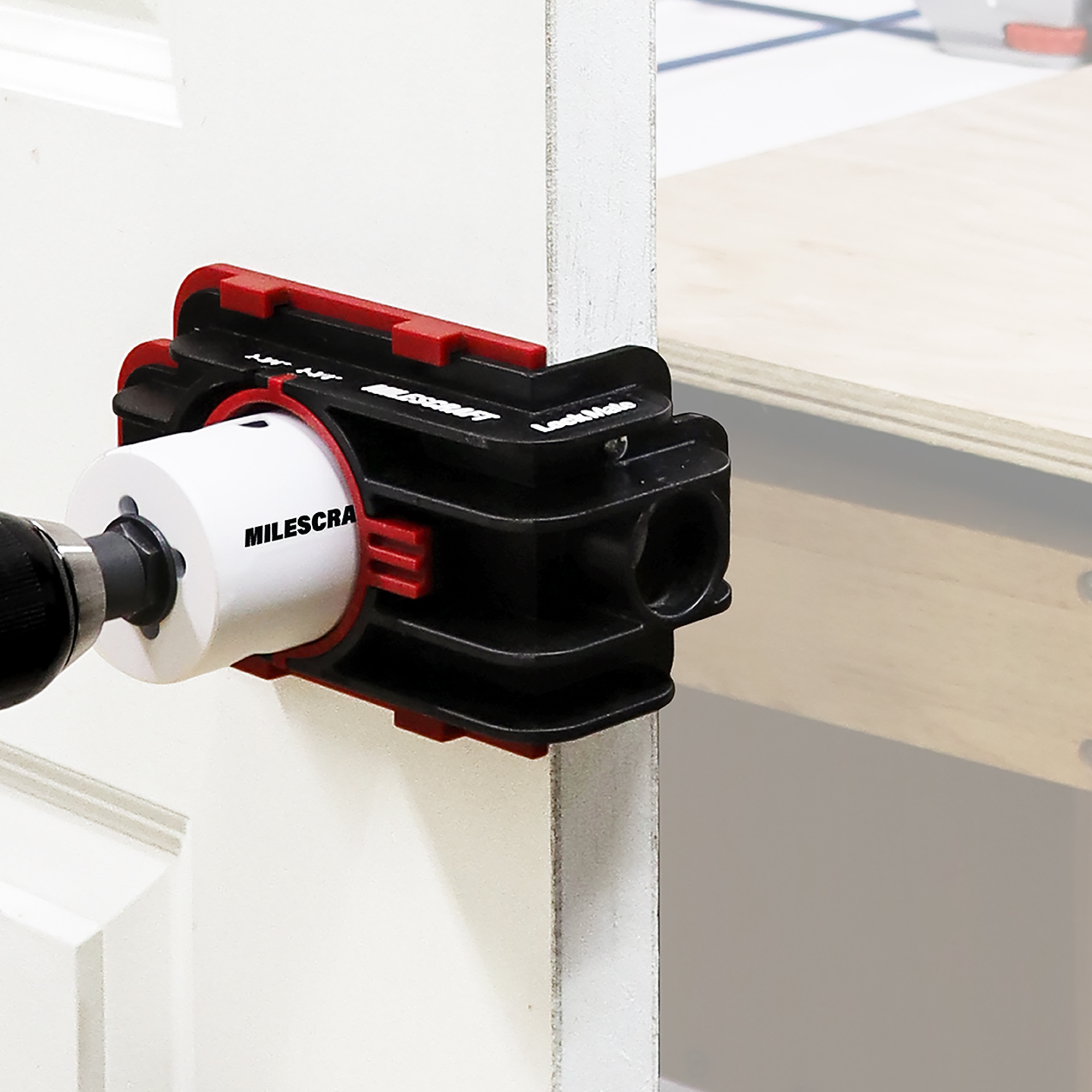 Milescraft 1337 Lock Mate - Door Lock Installation Kit with Jig