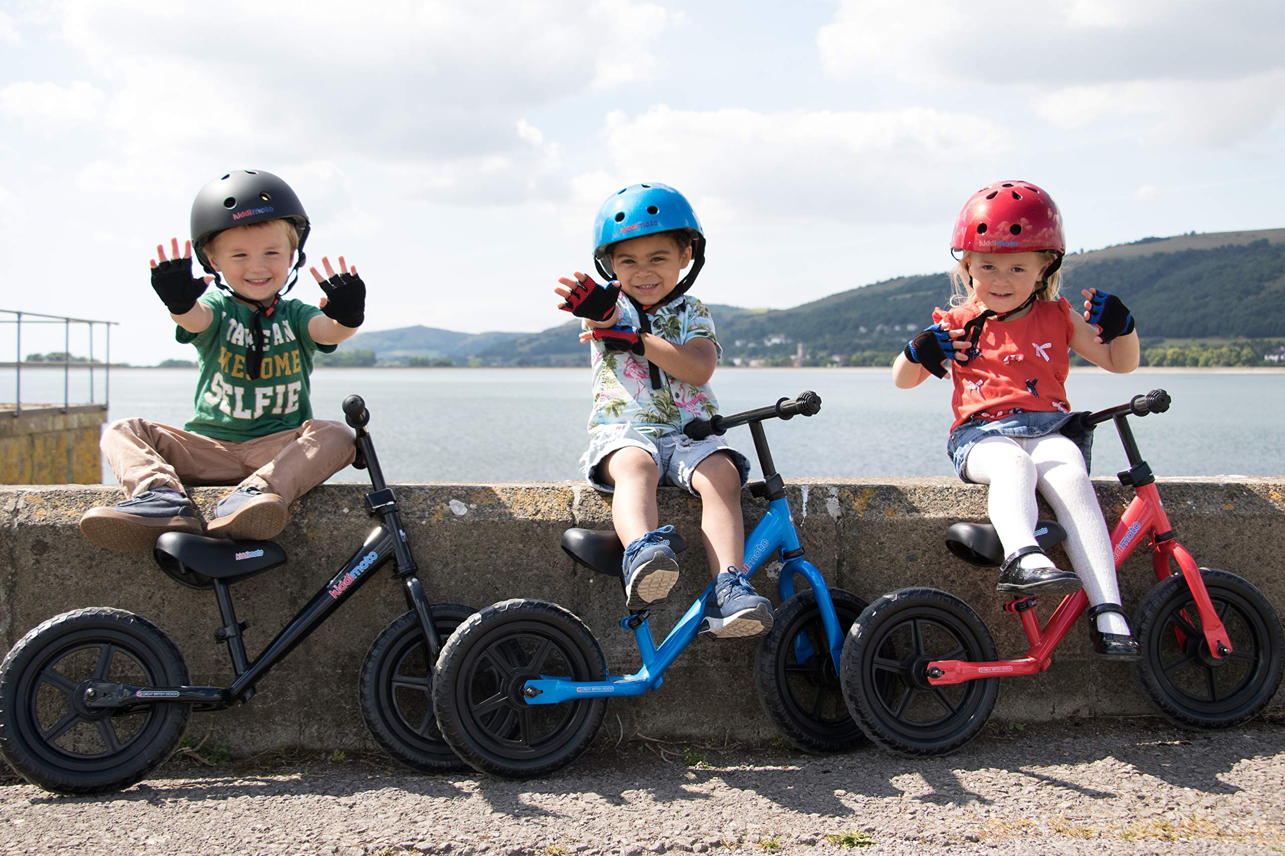 KIDDIMOTO Casque Vélo Enfant VTT BMX Skate Scooter Trotinette Draisienne Tailles Conceptions