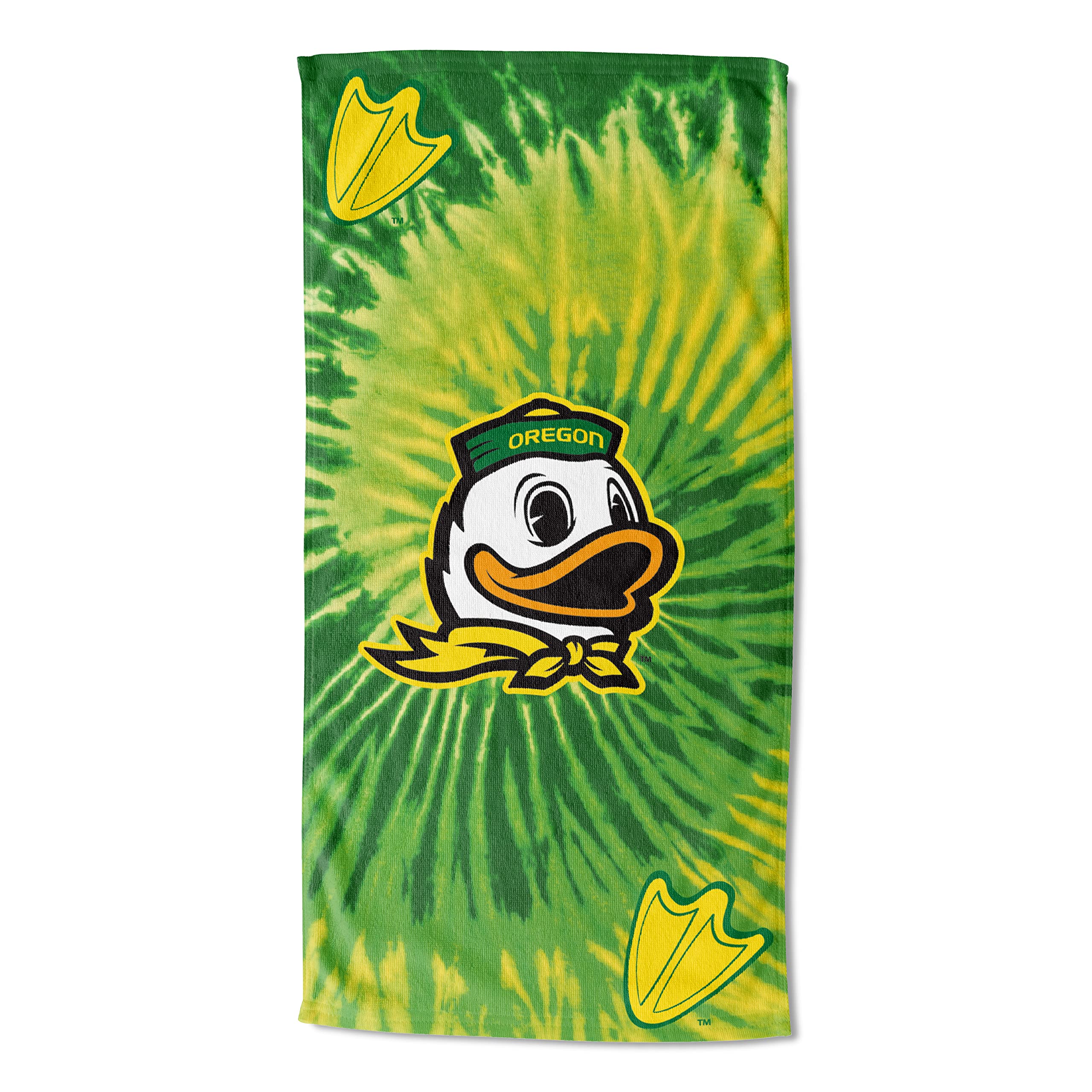 Northwest NCAA Oregon Ducks Unisex-Adult Beach Towel, 30" x 60", Psychedelic