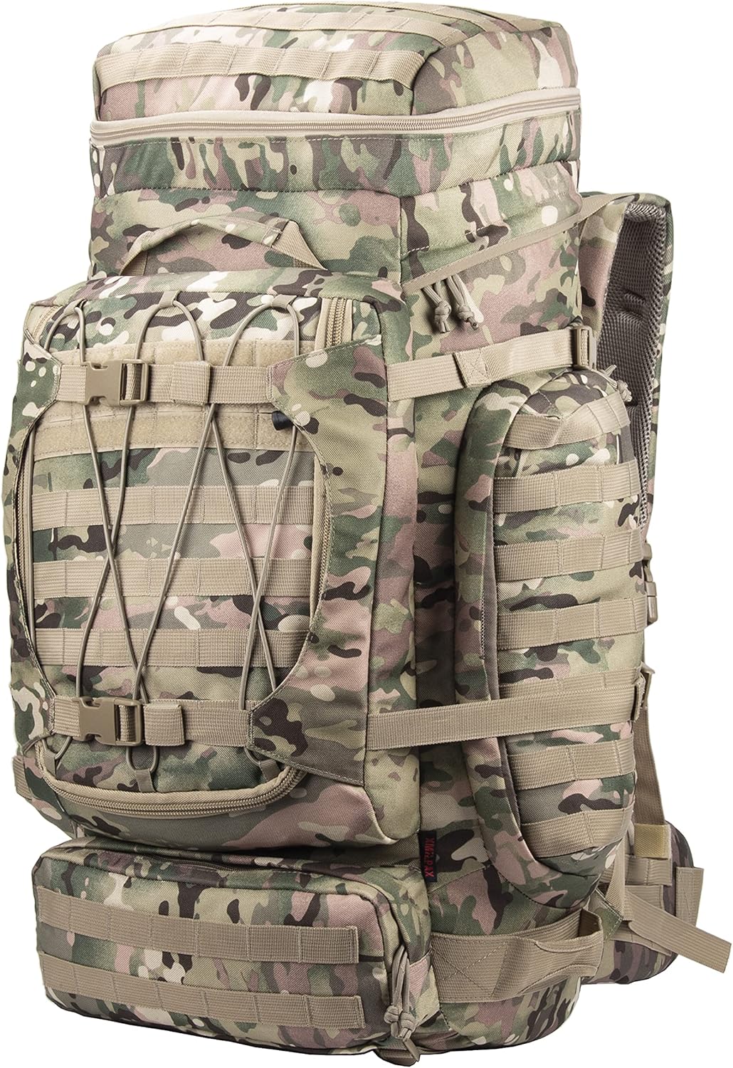 XMILPAX Internal Frame Backpack Military Rucksack Tactical MOLLE Pack for Backpacking Hiking Camping Trekking 80L (Camo) : Sports & Outdoors