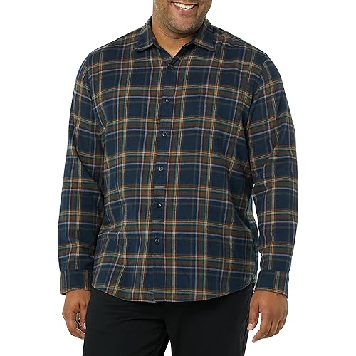 Amazon Essentials Men's Long-Sleeve Flannel Shirt (Available in Big & Tall)