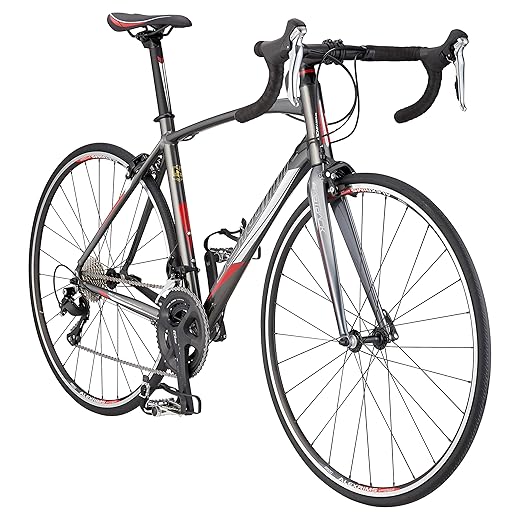 Schwinn Fastback 1 Performance Road Bike for Intermediate to Advanced Riders, Featuring 48cm/Small Aluminum Frame, Carbon Fiber Fork, Shimano 105 22-Speed Drivetrain, and 700c Wheels, Grey (S1157SM)