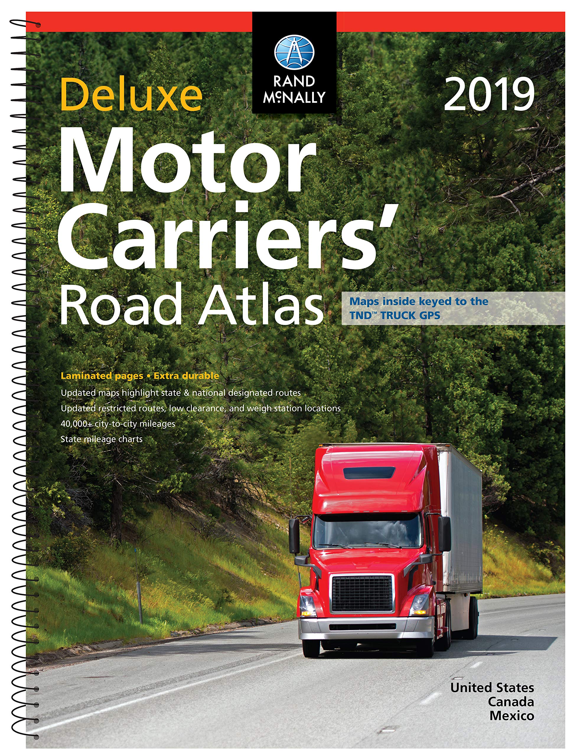 2019 Deluxe Motor Carriers' Road Atlas: Dmcr (Rand McNally Motor Carriers' Road Atlas)