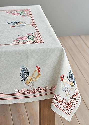 Miniatura 7 de Mantel Maison d' Hermine Faïence, 100 % de algodón, para cocina, comedor, decoración de mesa, fiestas, bodas, primavera y verano