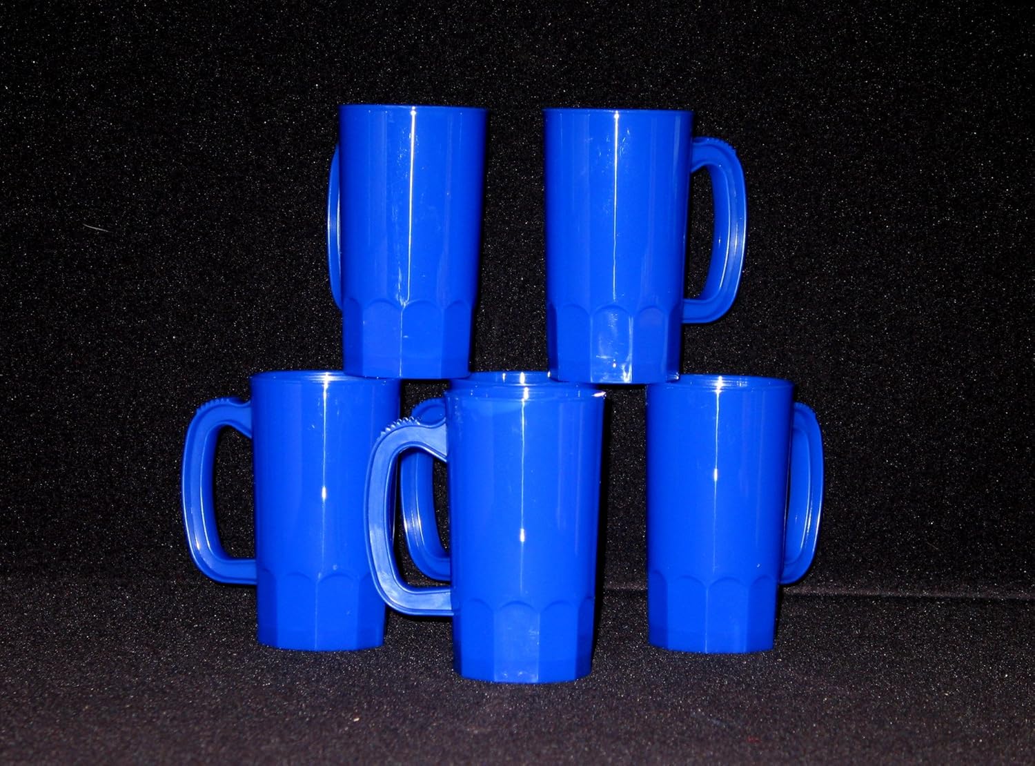 Talisman, Small Plastic Mug, 14 Ounces, 10 Pack, Blue