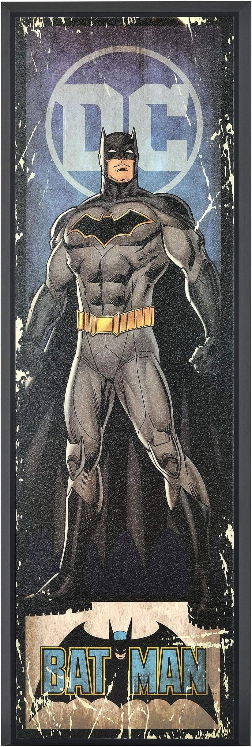 Edge home Batman 8” x 27” Framed Print Wall Art DC Comic Standard