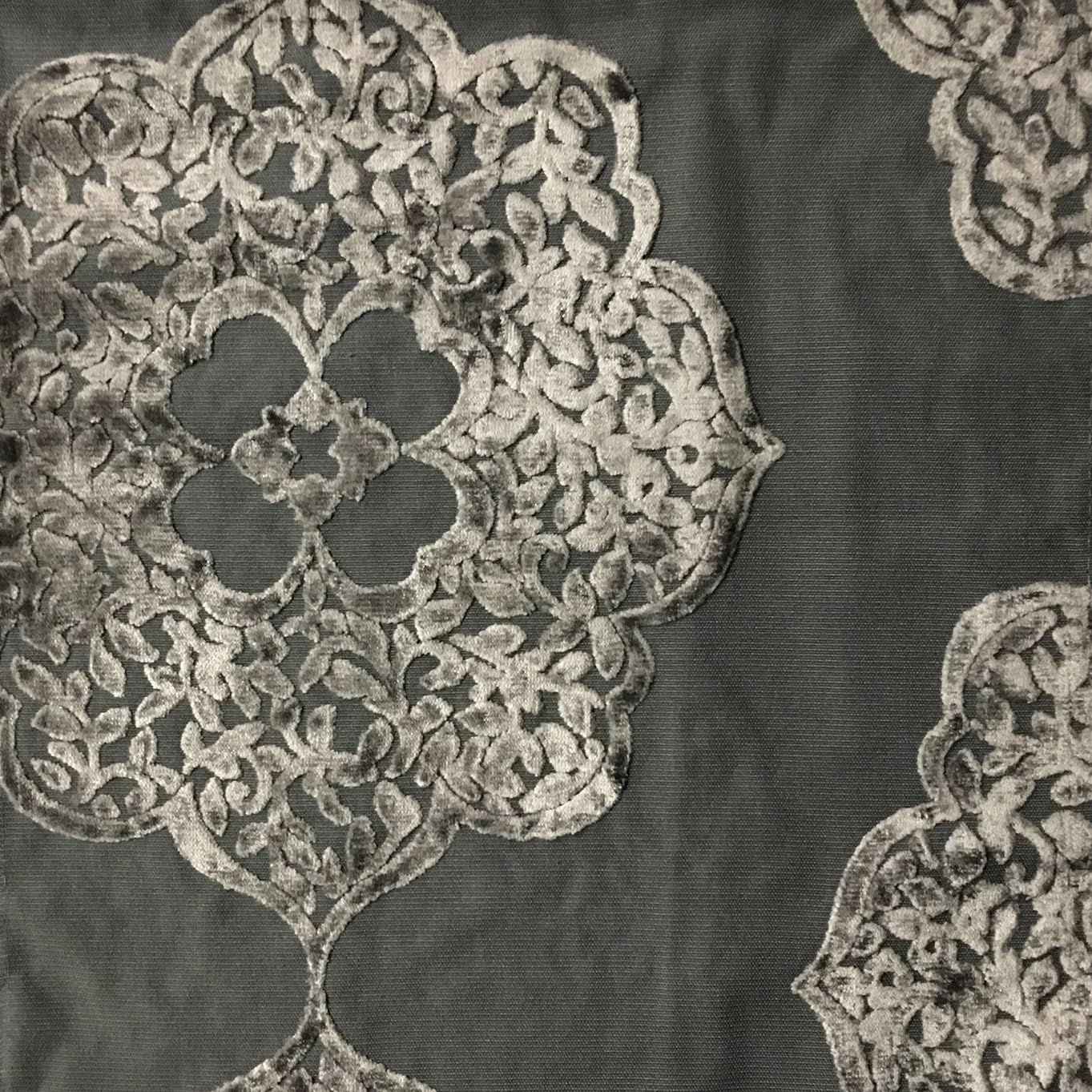 Mayfair - Designer Burnout Velvet Drapery & Upholstery Fabric by The Yard -Each Quantity=1yard
