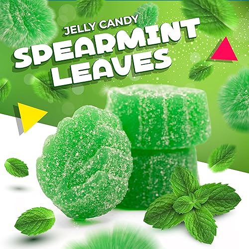 Miniatura 3 de Spearmint Leaves Minty Slices Jelly Candy (2 Pound Bag)