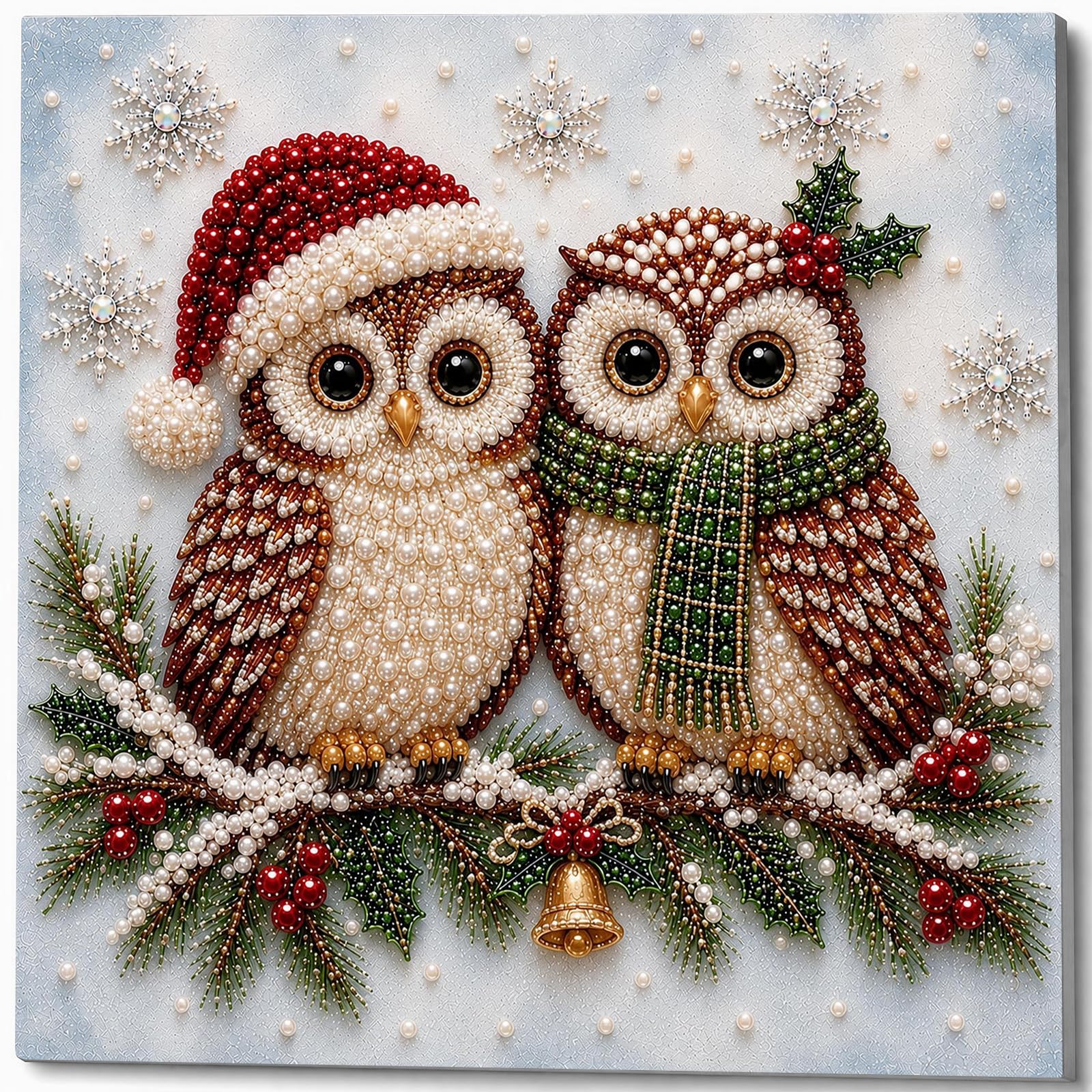 DIY Pearl Art Kits for Adults Christmas Diamond Painting Kits with Frames