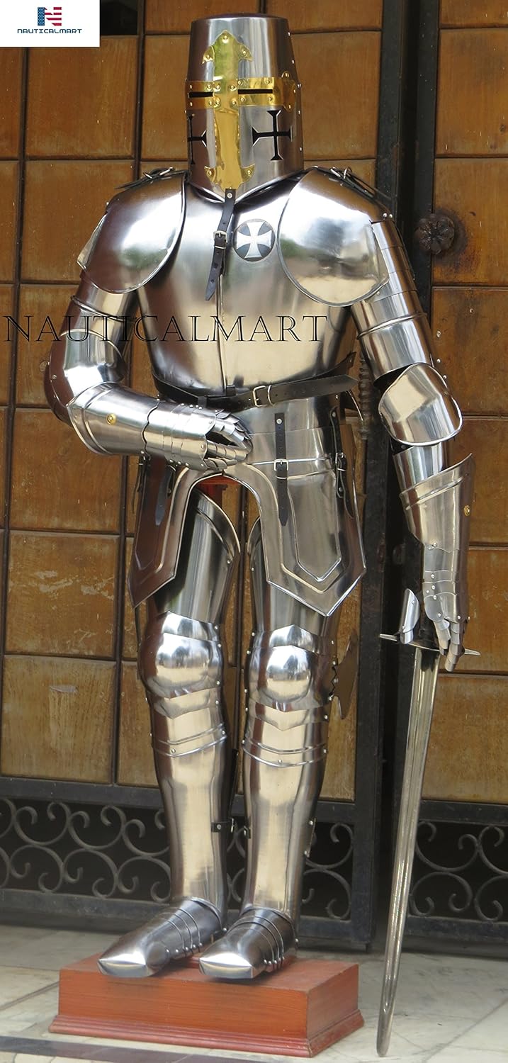 NauticalMart Crusader Knight Templar Suit of Armor Custom Halloween Costume Armour