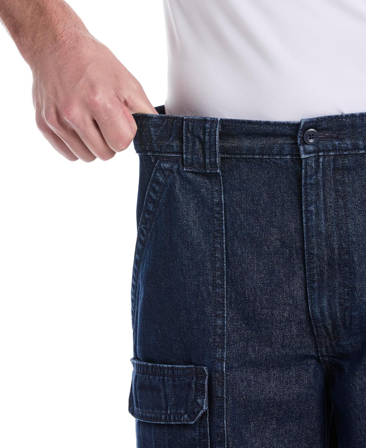 Savane Mens 8” Hiking Cotton Cargo Shorts with Tech Pocket (Available in Big & Tall)