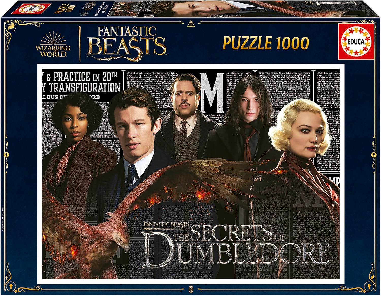 Educa 19493, Fantastic Beasts, 1000 Piece Puzzles for Adults and Children from 10 Years, Dumbledores Secrets, Fantastic Beasts, Wizarding World