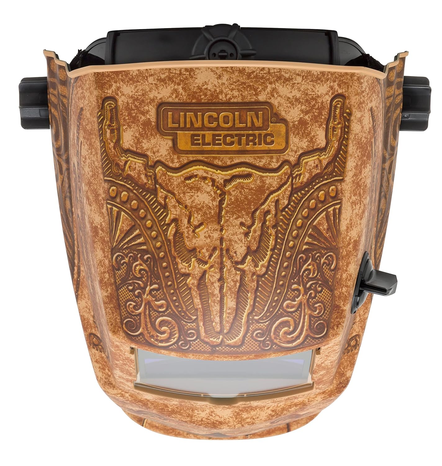 Lincoln Electric Welding Helmet with Bull Skull Design