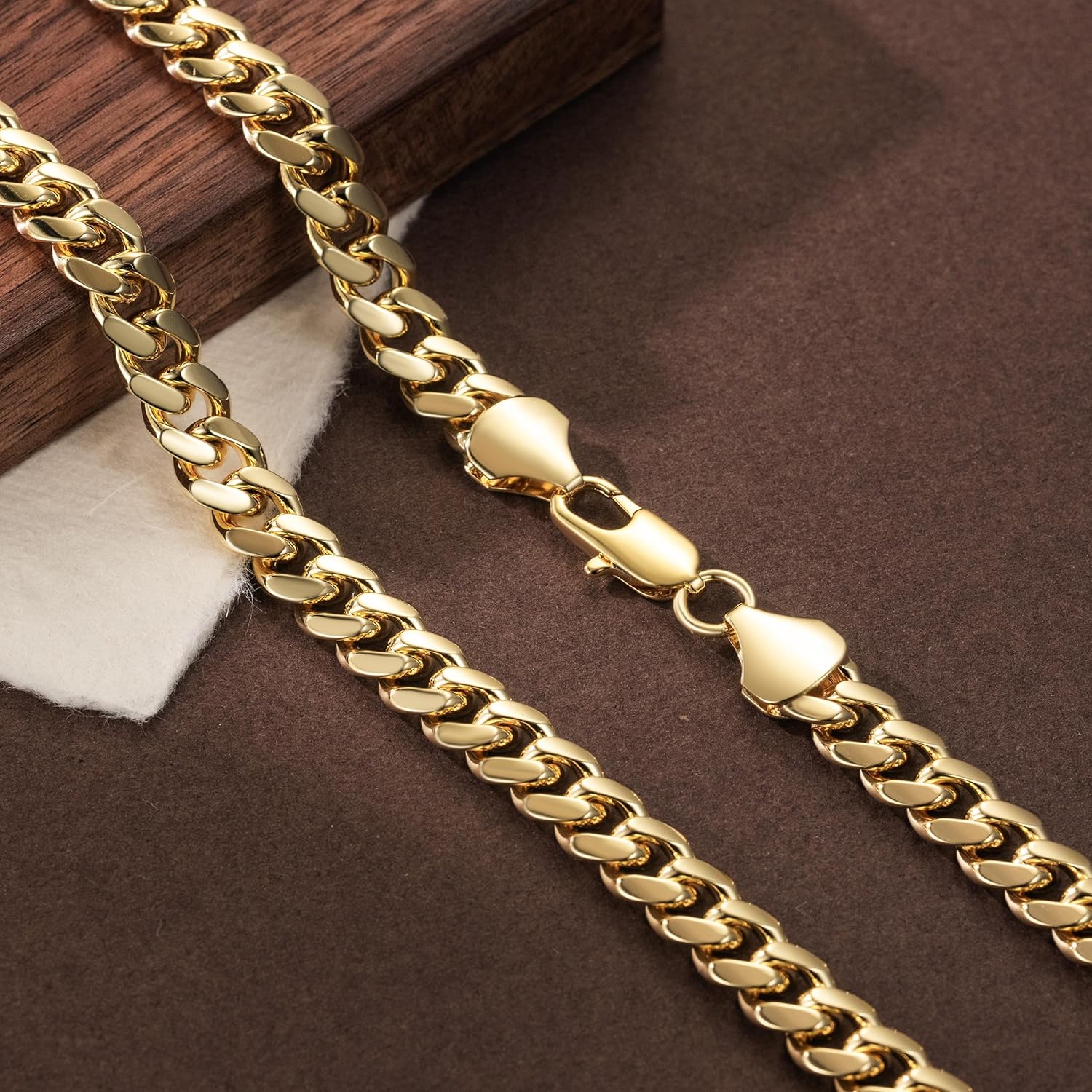 14K Gold Necklaces for Women Gold Chain Necklaces for Men Cuban Link Chains for Mens Versatility in Style Necklace for Women Men Chains Necklaces 16'' 18'' 20'' 22'' 24'' 5MM&7MM - Image 3