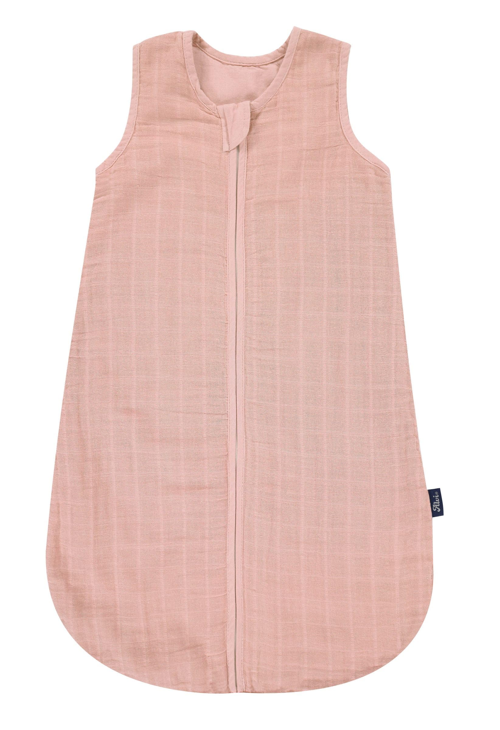 Kinderhaus Blaubär Alvi Babyschlafsack & Windel Blaubaer | Sommerschlafsack atmungsaktiv | Leichter Kinderschlafsack 100% Baumwolle waschbar | Baby Schlafsack ärmellos | Babyschlafsack Neugeborene