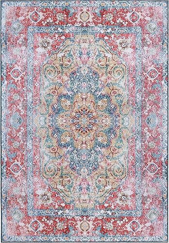 SUPERIOR Alfombra lavable para interiores de gran área, alfombras suaves para decoración del piso, manta vintage bohemia chic para espacios de vida.