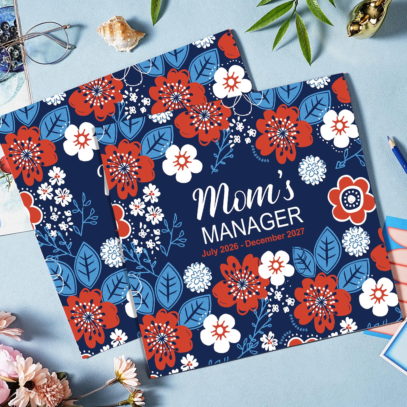 Wandkalender 2026 - Mom's Manager Kalender 2026 von Januar 2026 bis Dezember 2026, 29,5 x 29,5 cm, große Blöcke für Termine und Terminplanung - Familienkalender