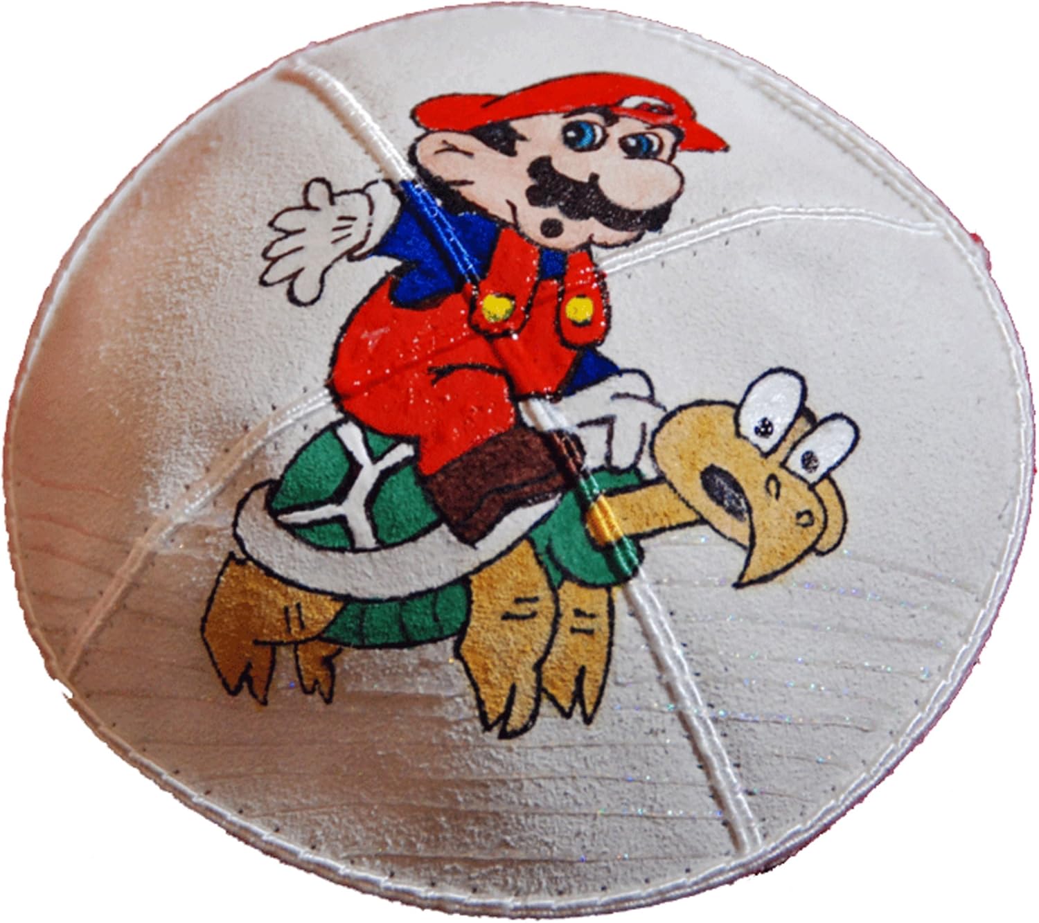 Hand-painted Kippah (Yarmulke) Videogame Mario