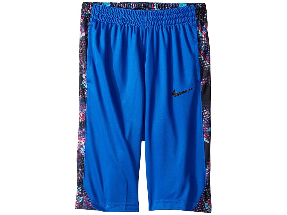 

Nike Kids Dry Printed Basketball Short (Little Kids/Big Kids) (Game Royal/Black/Light Blue Fury/Black) Boy's Shorts