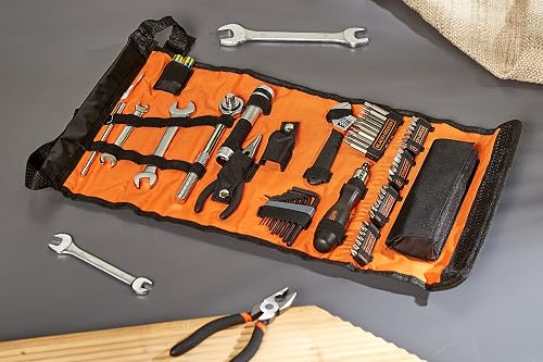 BLACK+DECKER Bébé garçon Set automobile - 77 pièces, Orange, 40.5 x 29.5 x 28.5 centimeters - 14