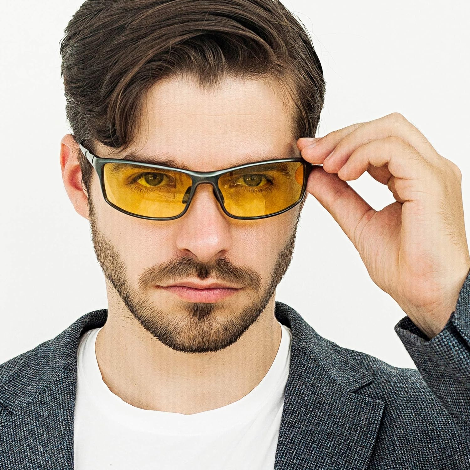 BIRCEN Night Vision Glasses for Driving, Anti Glare HD Al-Mg Frame Night Driving Glasses for Men and Women - Image 5