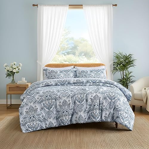 Miniatura 34 de Colección Coastal Stripes - Calidad premium, suave, resistente a las arrugas, la decoloración y las manchas, fácil cuidado, juego de funda de Rayas