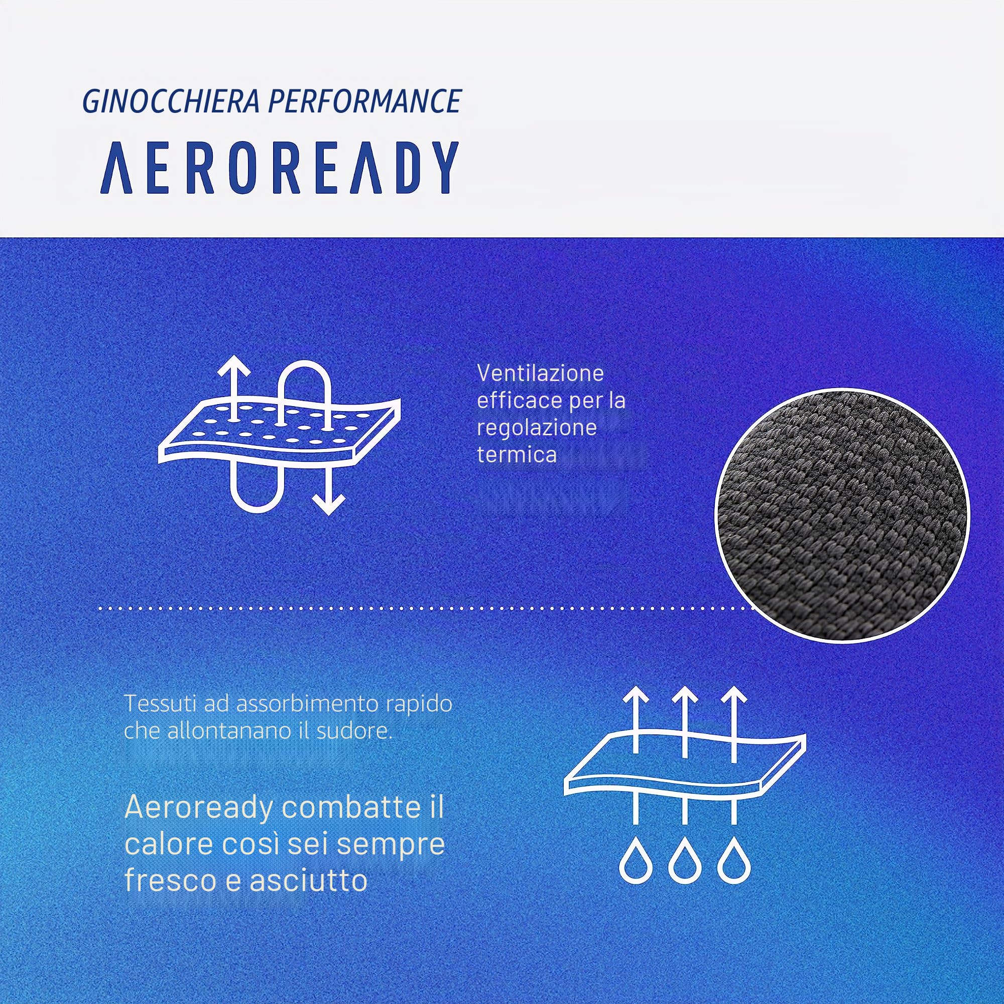 adidas Aeroready Prestazione Supporti - Caviglia, Gomito & Ginocchio