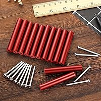 Vista 4 de Ripeng Kit extensor de caja de salida eléctrica, interruptor eléctrico y espaciadores de receptáculo, paquete de 24 (12 tubos y 12 tornillos) (rojo)