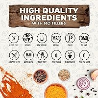 Vista 5 de Flavor God Mezcla de condimentos para amantes de cajún, mezcla natural de especias saludables para asar pollo, carne de res, mariscos, verduras