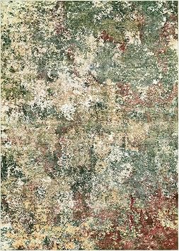 Washable Area Rug for Living Room 6x9 Modern Abstract Neutral Soft Rug for Bedroom Dining Room No Slip Low Pile Carpet for Nursery Home Office - Red/Ivory