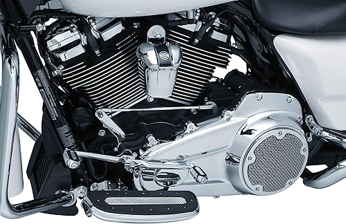 Miniatura 5 de Kuryakyn 6413 Accesorio de acento de motocicleta: cubierta principal interior de precisión para motocicletas Harley-Davidson 2017-19, cromo