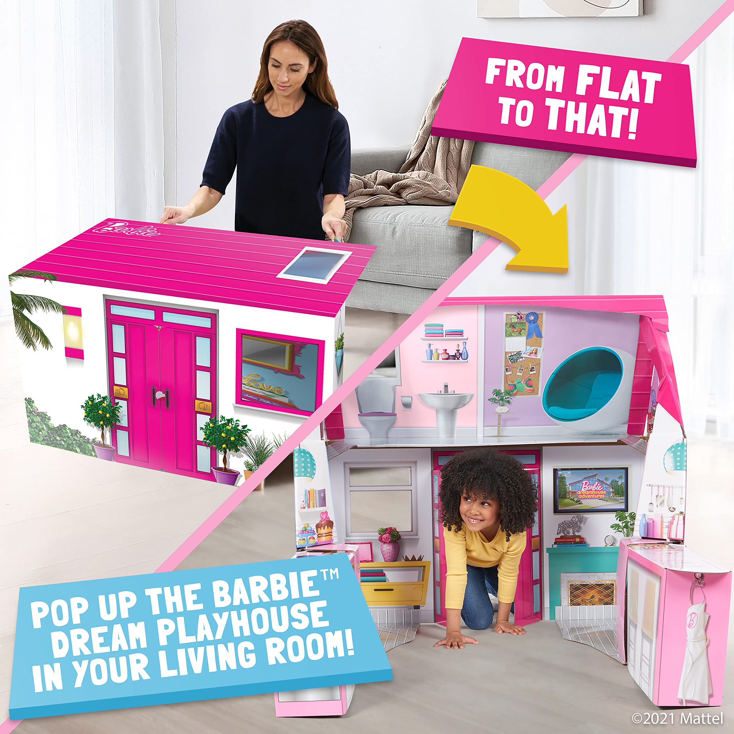 Pop2Play Barbie Playhouse – Lifesize Pretend Play Drea...B08W9PW8FJ