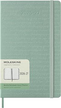 Moleskine 2026-27 18-Month Weekly Planner, Large, Sage Green, Hardcover