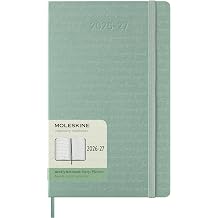 Moleskine 2026-27 18-Month Weekly Planner, Large, Sage Green, Hardcover