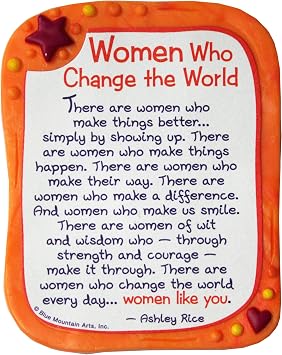 Sculpted Magnet Women Who Change the World, 3.0" x 3.5"