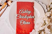 Vista 6 de Etiquetas de nombre de madera personalizadas para colocar lugares, tarjetas de lugar personalizadas para bodas, despedidas de soltera y eventos