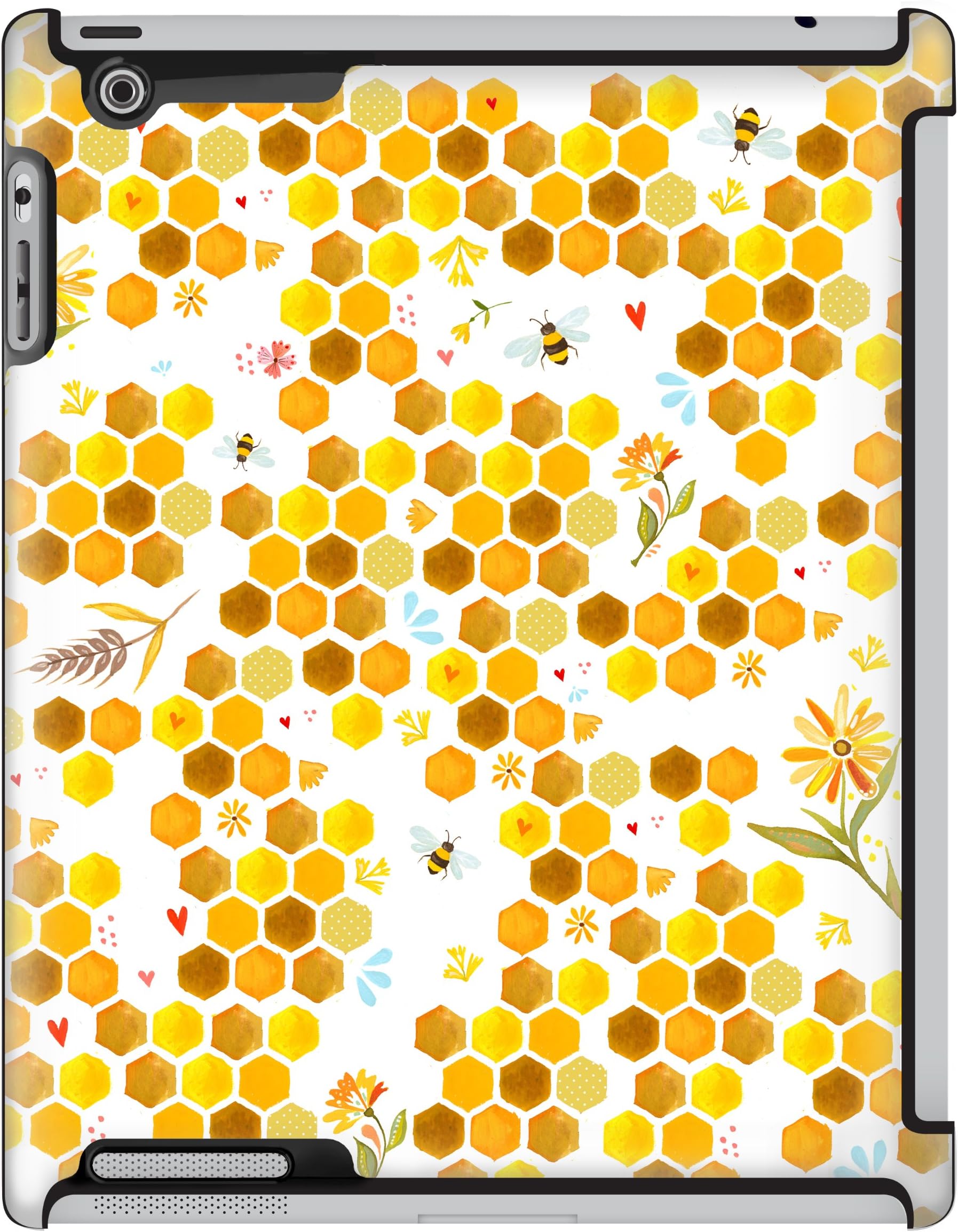 Uncommon LLC Katie Daisy Sweet As Honey Deflector Hard Case for iPad 2/3/4 (C0050-UT)