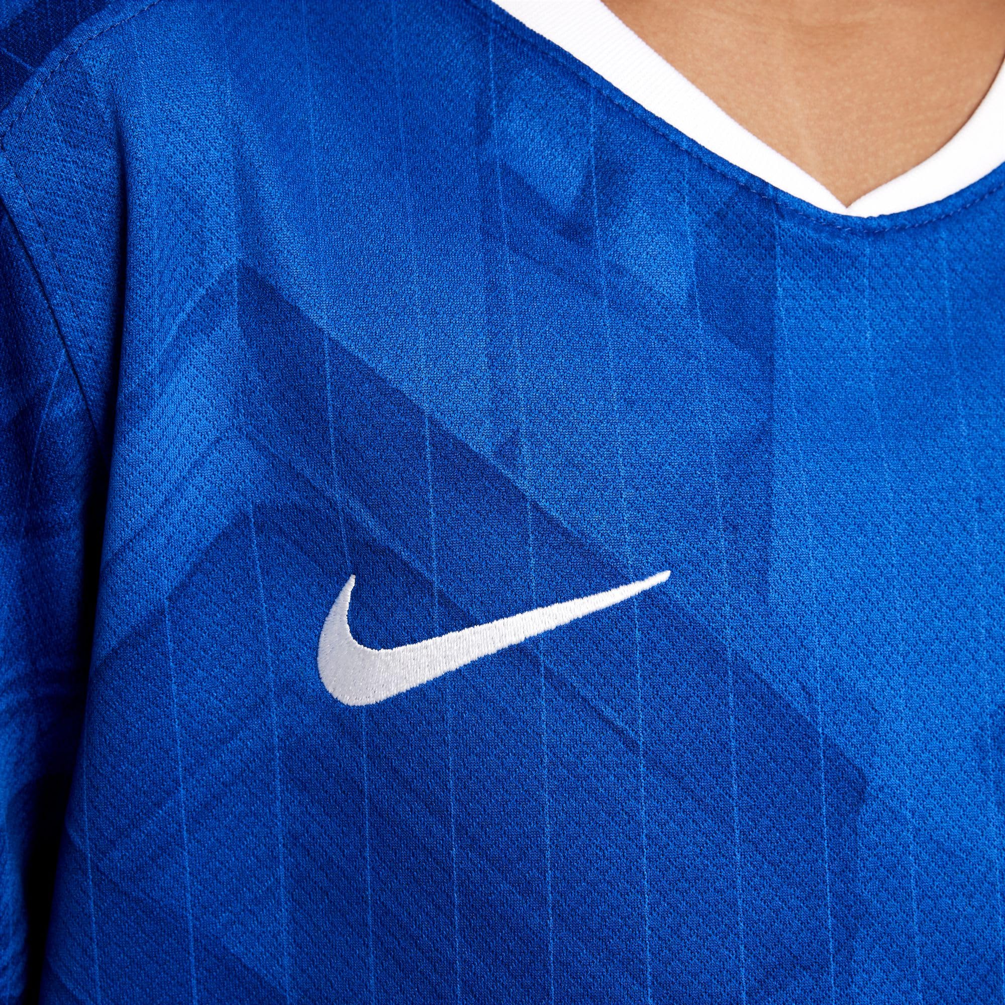 FC Chelsea 2025/26 Stadium Home replika, koszulka piłkarska z technologią Nike Dri-FIT dla starszych dzieci, HJ5285