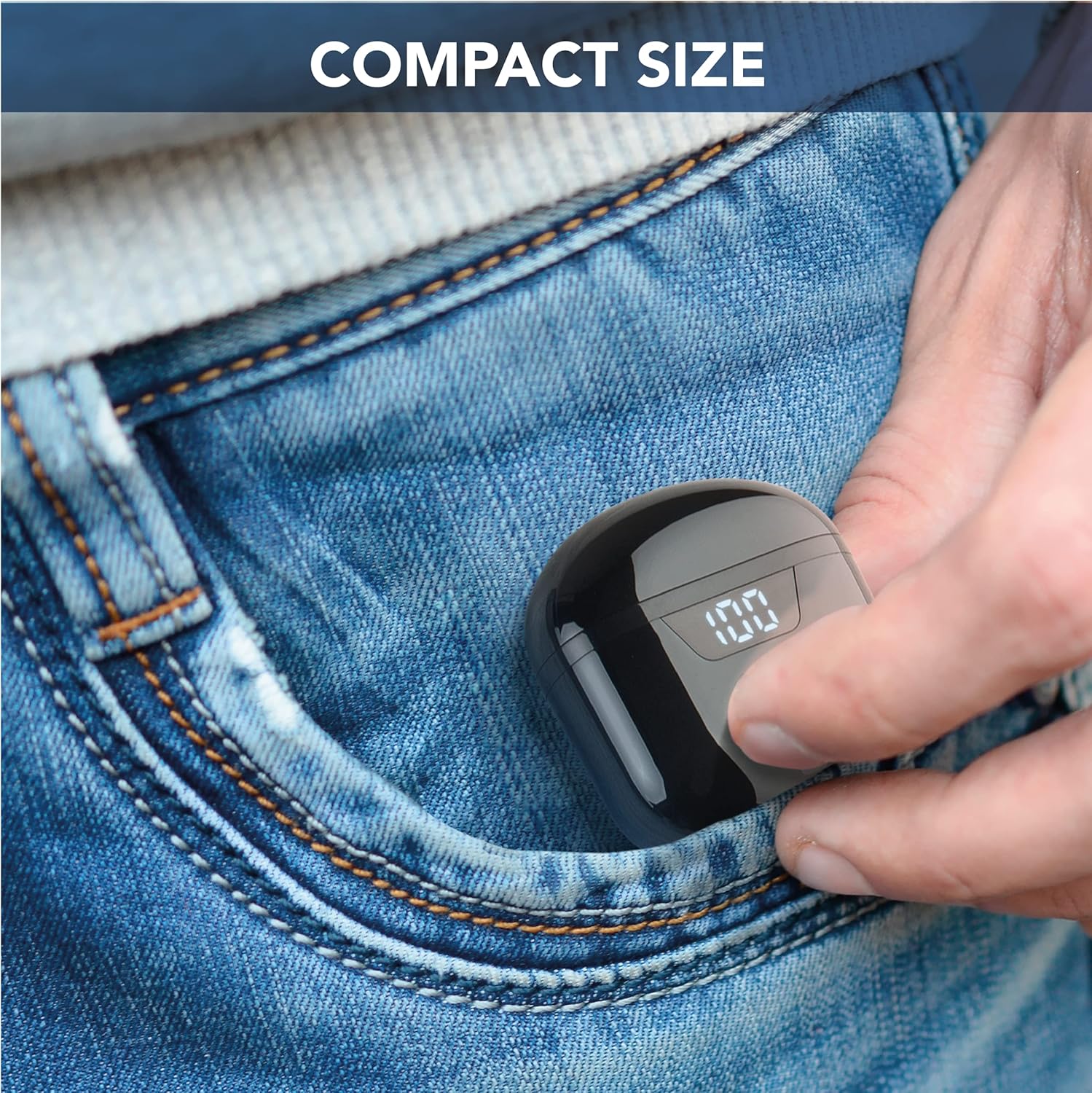 Compact Charging Case in a Pocket