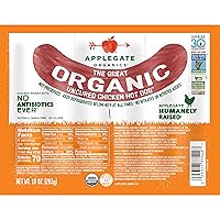 Vista 1 de Applegate Great Organic Chicken Hot Dog sin curar, 10oz