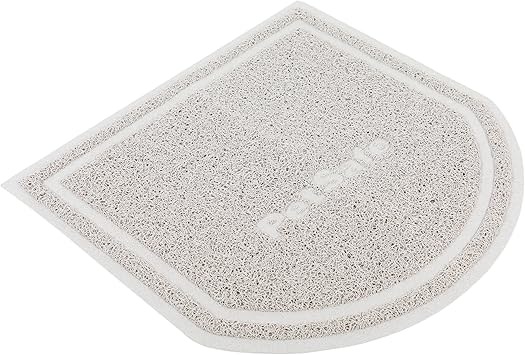 PetSafe Anti-Tracking Litter Mat - Traps Crystal and Clay Clumping Cat Litter - Durable Mesh Material - Easy to Clean Mat - Compatible with All Cat Litter Boxes - Small Size