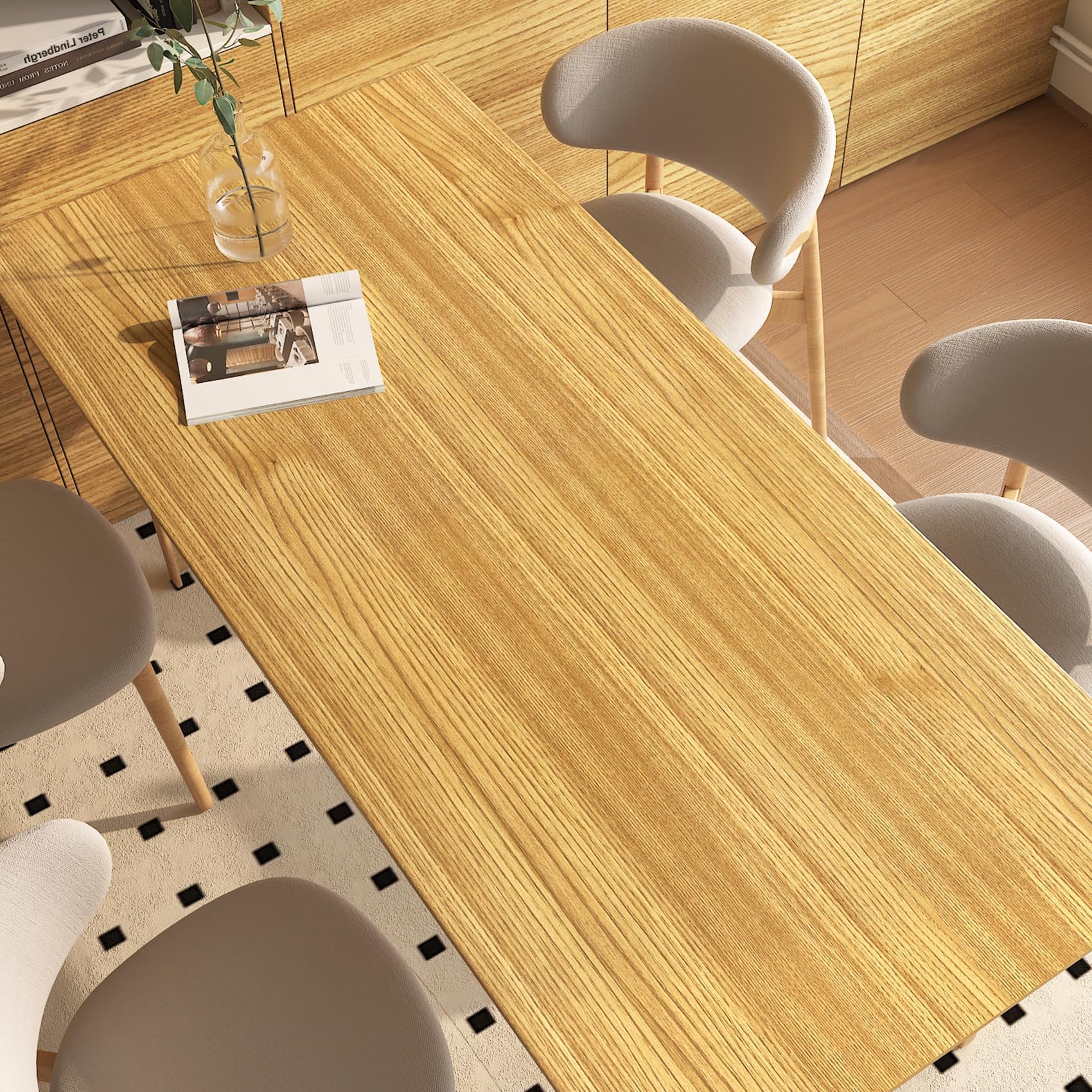 LaCheery 90cm x 400cm Papel Pintado Autoadhesivo Madera Clara Vinilo Adhesivo Muebles Marron Impermeable Papel Adhesivo para Muebles de Cocina Vinilos Armarios Dormitorio para Encimera Habitacion