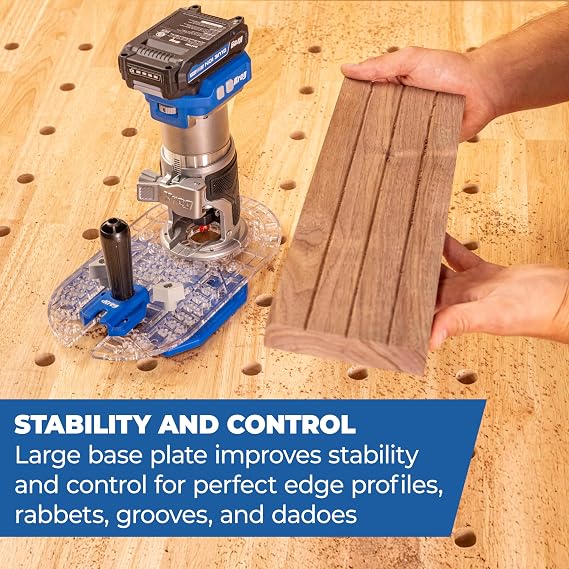 Kreg Trim Router Edge Guide, Wood Router, Fits Most Trim Routers