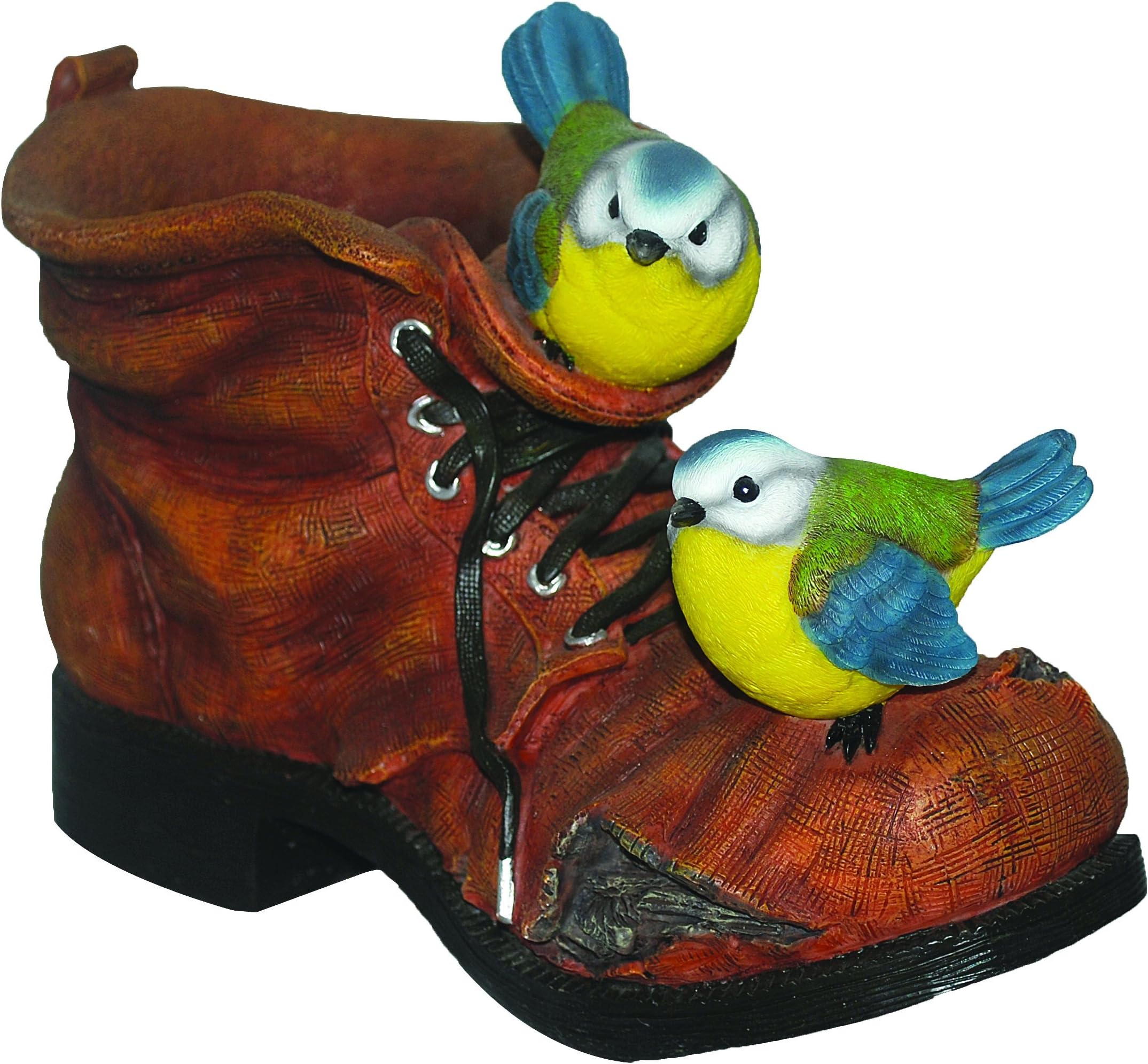 Vivid Arts BS-BT05-D Tit Boot Planter Ornament - Blue